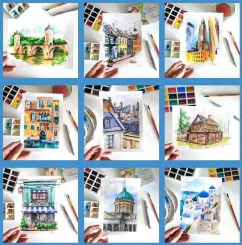 [ВсемАрт] Архитектурный скетчинг 2.0 с разбором общих ошибок (Анна Белоусова)