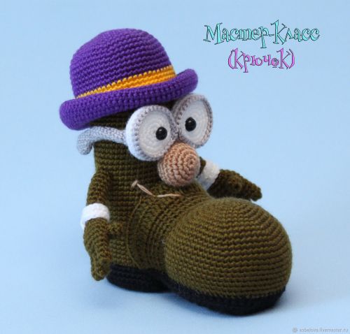 Мастер-класс по вязанию 'Башмачок Доктор' (крючок) (Елена Белова)
