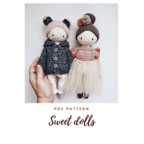 Мастер-класс по вязанию игрушек 'Куколки Мия и Лия' (Диана Пацкун)