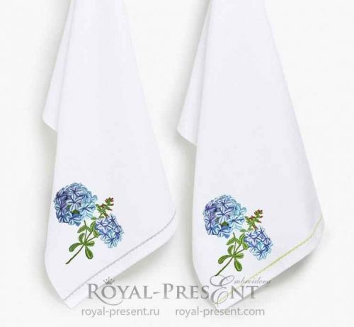 Дизайн машинной вышивки 'Флоксы - 2 размера' [royal-present]