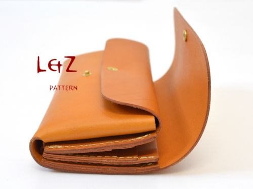 Длинный кошелек из кожи - модель CCS-03 (LetZ pattern)