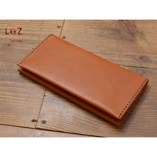Кожаный длинный бумажник, модель CCD-08 (LetZ pattern)