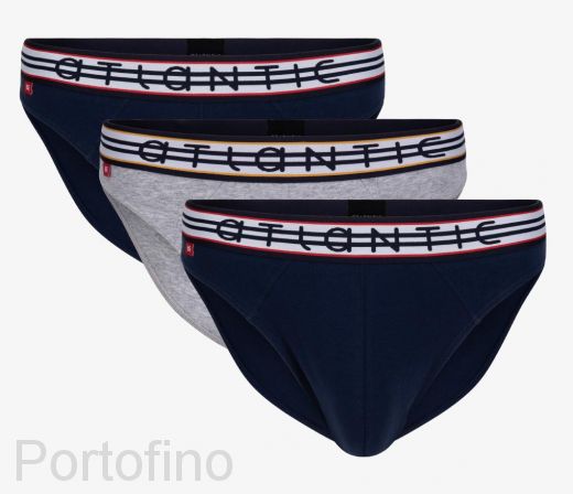 3MP-095 Трусы мужские спорт Stripes elastic Atlantic -набор 3 шт.