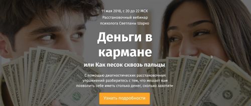 Деньги в кармане или Как песок сквозь пальцы (Светлана Шарко)