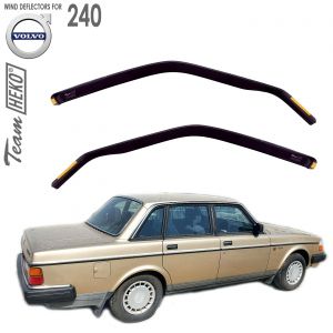 Дефлекторы ветровики Volvo 240 для стекол боковых окон вставные Heko - арт 31201