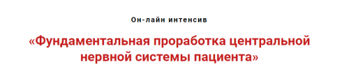 Фундаментальная проработка центральной нервной системы пациента (Игорь Атрощенко)