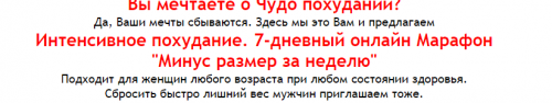 Интенсивное похудание 'Минус размер за неделю' (Галина Гроссманн)