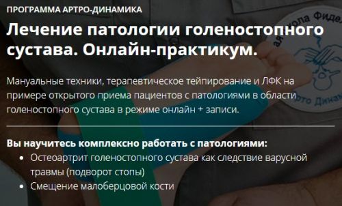 Лечение патологии голеностопного сустава ( Фидель Субботин)