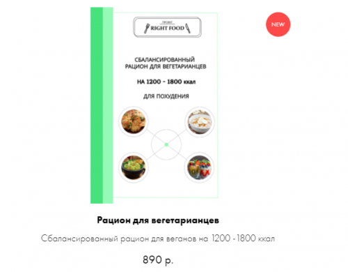 Рацион для вегетарианцев (Алёна Воловникова)