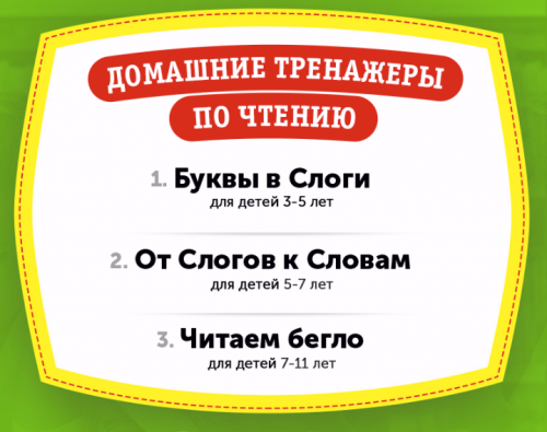 Домашний тренажёр по чтению 'От Слогов к Словам' для детей 5-7 лет [НИИ Эврика]