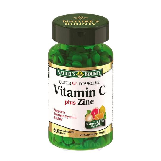 Нэйчес Баунти Витамин С плюс Цинк, 60 табл.