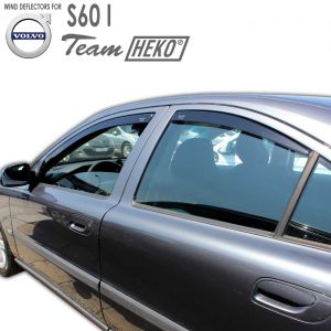 Дефлекторы ветровики Volvo S60 I для боковых окон дверей вставные Heko - арт 31218