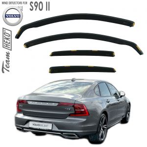 Дефлекторы ветровики Volvo S90 II боковых окон вставные Heko - арт 31242