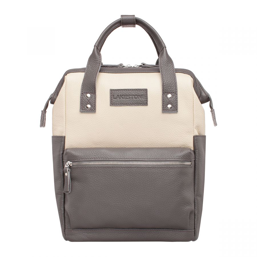 Кожаная сумка-рюкзак Lakestone Neish Dark Grey