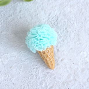 Кукольный аксессуар - Мороженое мятное 3 см. (3 шт.)