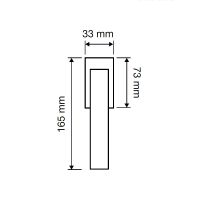 Оконная ручка Linea Cali Twist Zincral 489 SK схема