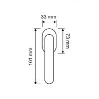 Оконная ручка Linea Cali Strip 1660 SK схема