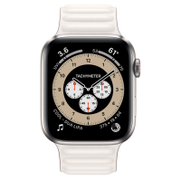 Ремешок Apple Watch Series 6 Chalk Leather Link