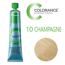 Goldwell Colorance Express Toning 10 CHAMPAGNE - Тонирующая крем-краска Шампань блонд 60 мл