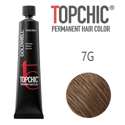 Goldwell Topchic 7G - Стойкая краска для волос - Блондин золотистый (Лесной орех) 60 мл.