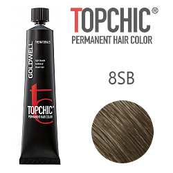 Goldwell Topchic 8SB - Стойкая краска для волос - Серебристый блондин 60 мл.