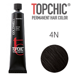 Goldwell Topchic 4N - Стойкая краска для волос - Средне-коричневый 60 мл.