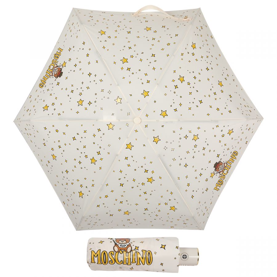 Зонт складной Moschino 8323-compactI Toy Constellation Cream
