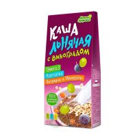 Льняная каша с виноградом