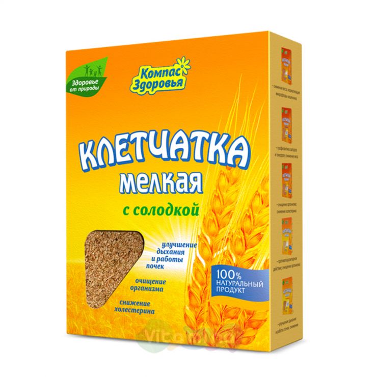 Клетчатка пшеничная мелкая с солодкой