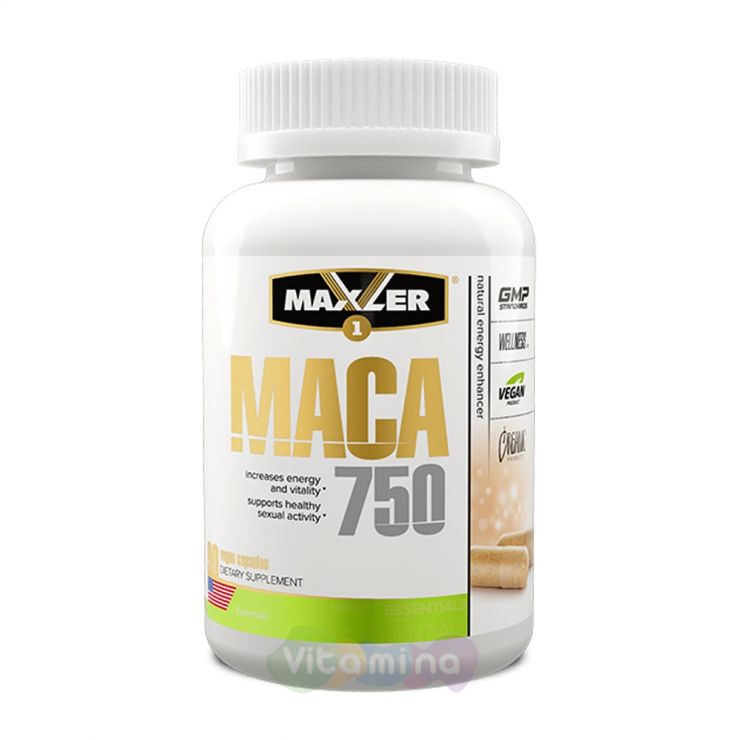 MAXLER Мака в капсулах Maca 750 6:1, 90 капсул