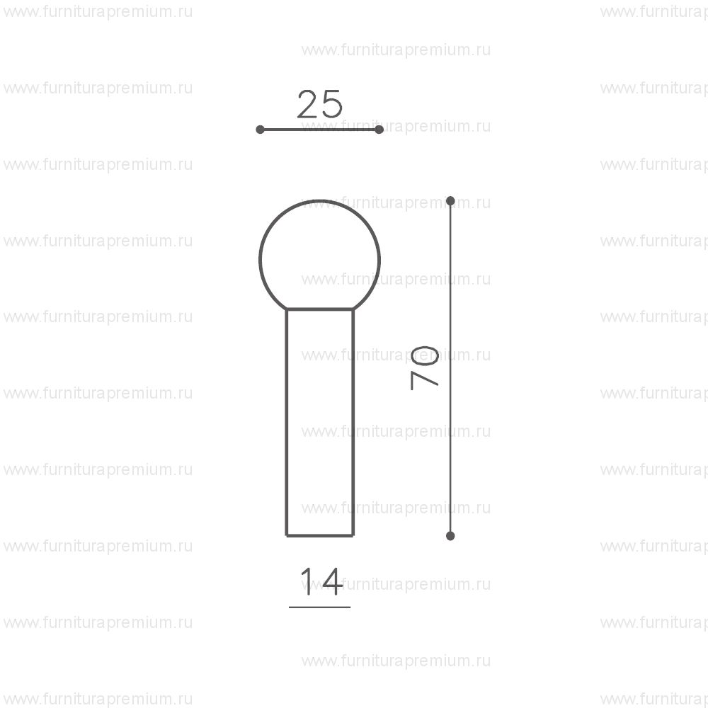 Ограничитель открывания для двери Olivari Stilo B123 Black
