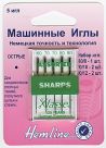 фото Иглы машинные HEMLINE Микротекс острые 130/705H ассорти  № 60/8, 70/10, 80/12 105.99