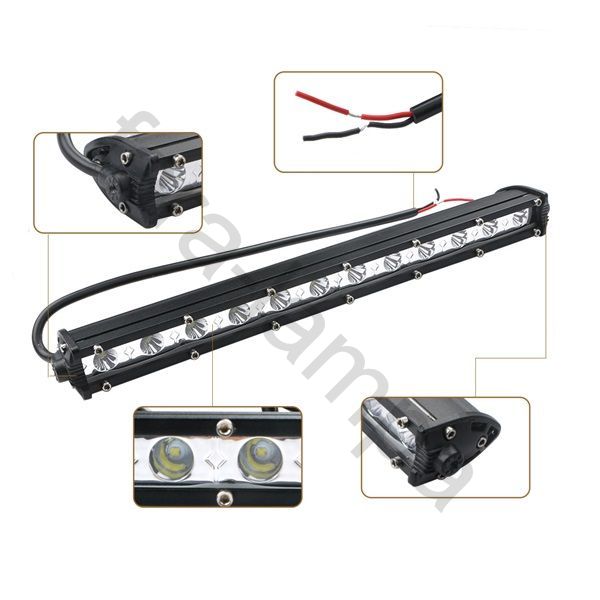 Светодиодная балка тонкая 36 ватт дальний свет