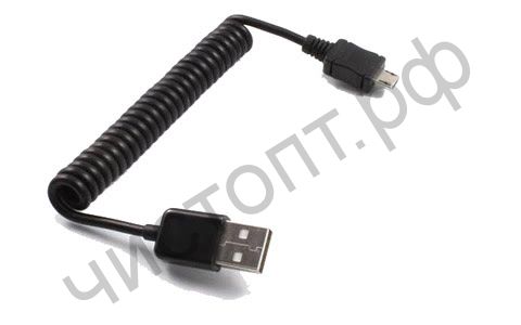 Кабель USB 2.0 Aм вилка(папа)--микро B(microUSB) вилка(папа) витой 1м BS-382