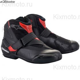 Ботинки Alpinestars SMX-1 R V2 Vented, Черно-красные