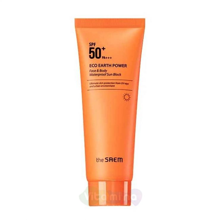 The Saem Eco Earth Power Face & Body Waterproof Sun Block N Крем солнцезащитный для лица и тела, 100гр
