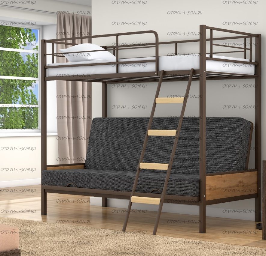 Кровать двухъярусная диван Дакар 2 Лофт