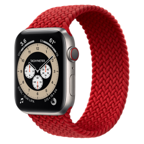 Часы Apple Watch Edition Series 6 GPS + Cellular 44mm Titanium Case with (PRODUCT)RED Braided Solo Loop
