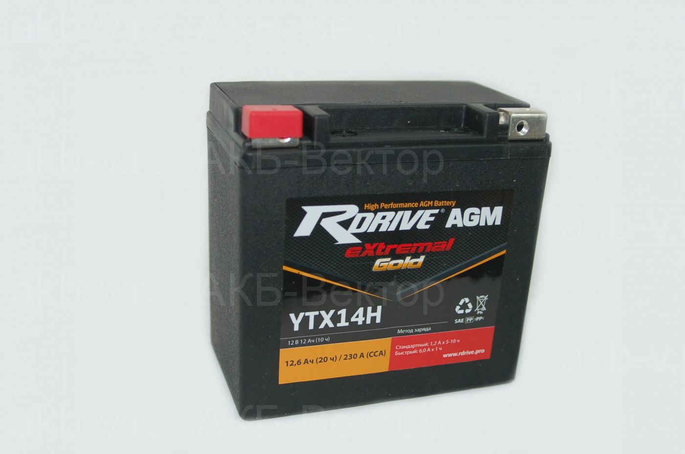 АКБ rDrive eXtremal Gold AGM YTX14H (12Ач)