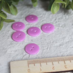 Набор пуговиц для творчества, Светло-Фиолетовые 12 мм., 10 шт.
