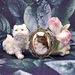 Брошь "Портрет кота" (США)