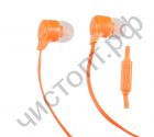 Гарнитура (науш.+микр.) для сотов. Perfeo HANDY оранжевые цвет. пакет