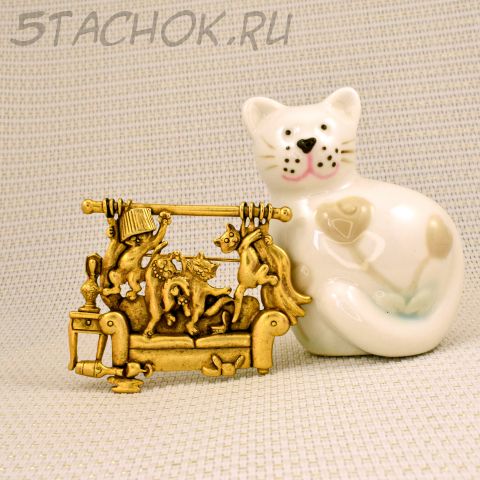 Брошь "Кошачий беспредел" (AJC США)