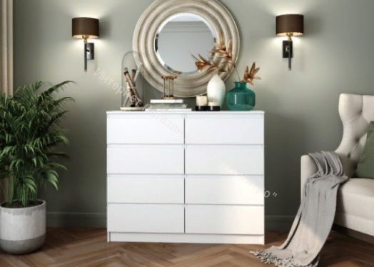 Комод "Мори" МК1200.8 Белый