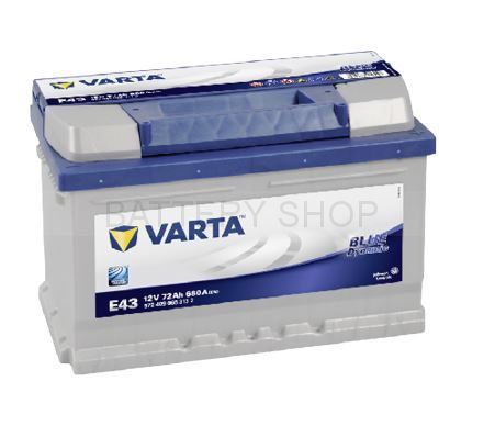 VARTA Blue Dynamic 72 Ah 680 A E43 VARTA Blue Dynamic 72 Ah 680 A E43