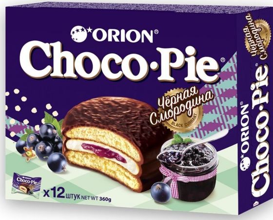 Печенье ChocoPie Чёрная смородина 12шт.