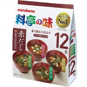 Мисо-суп Marukome Akadashi 12 порций 4 вкуса