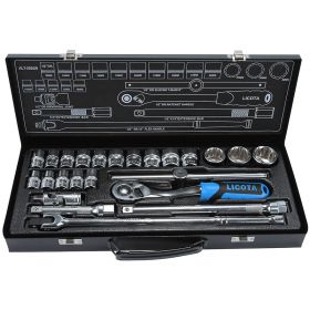 ALT-5002W Набор торцевых головок 1/2" 12гр. 24пр. 10 - 32 мм Licota