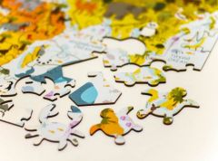 Деревянный пазл карта мира