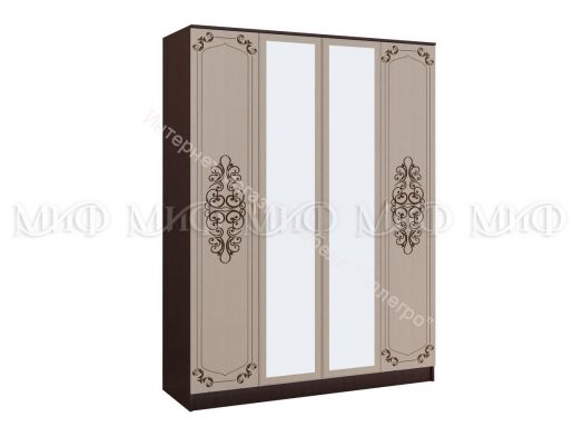 Шкаф  Жасмин 4-х створчатый с зеркалом